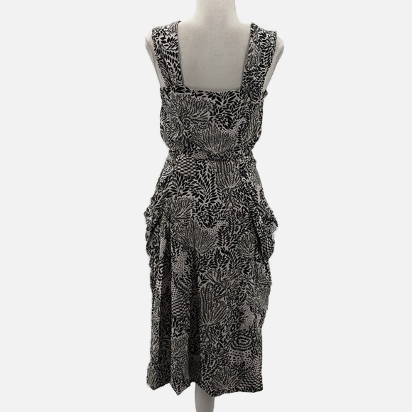 Marc by Marc Jacobs Muir Bubble Hem Surplice Dress in White Swan - Size XS - Picture 4 of 7